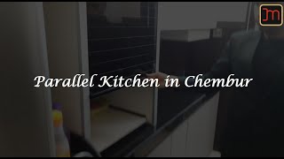 Parallel Kitchen Tour In SuperMatt Laminate and Back Painted Glass [upl. by Annaoi]