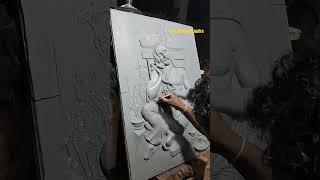 Shri raghavendra swami art work music art clayart [upl. by Enyluqcaj]