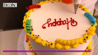 Decorating Tip Writing in Script on a Cake [upl. by Lamar]