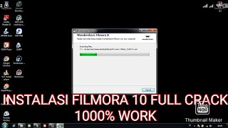 INSTALASI FILMORA 10 FULL CRACK [upl. by Moersch183]