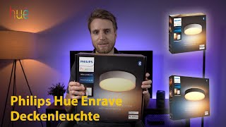 Philips Hue Enrave ausprobiert Die schönste Deckenleuchte von Philips Hue [upl. by Clie384]