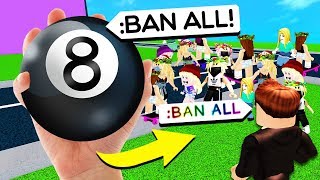 MAGIC 8 BALL PICKS ROBLOX ADMIN COMMANDS [upl. by Wenda]