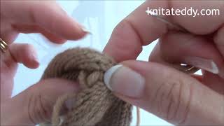 Tutorial 9 BampT and mattress stitch Knit a Teddy Dog sewing the Body [upl. by Yhtamit]