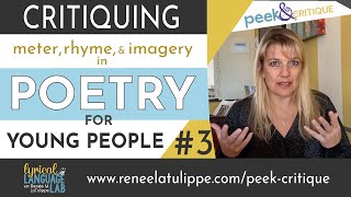 Spondaic Meter Rhyme Scheme and Imagery in Childrens Poetry  Peek amp Critique 3 [upl. by Eyllek701]