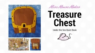 How to make a treasure chest eye spy quiet book page [upl. by Hertzog]