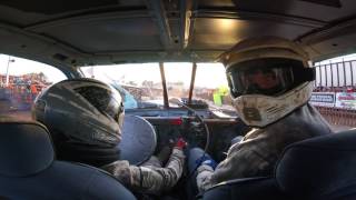 Taylor county fair demo derby youth class 2017 Part 1 In car cam [upl. by Riocard]