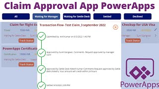 Claim Approval Application using PowerApps and Power Automate  Part 1 [upl. by Elinet838]