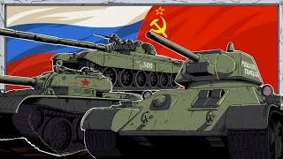 Evolution of Russian Tanks  Animated History [upl. by Kevyn]