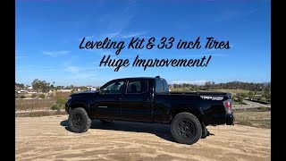 3rd gen Tacoma Gets Leveling kit and 33s [upl. by Buff]