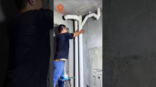 Bathroom sewer pipe renovation constructionplumbingplumbingsuppliesrepirwork [upl. by Enasus839]