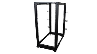 25U Adjustable 4 Post Server Rack  4POSTRACK25U  StarTechcom [upl. by Boorman587]