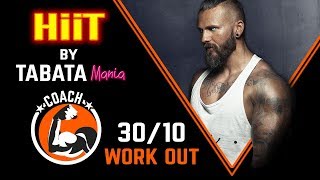 TABATA 3010  HiiT Workout music w TIMER  TABATAMANIA [upl. by Valiant]