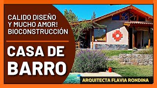 🏠CASA DE BARRO🙌 BIOCONSTRUCCIÓN EN CÓRDOBA🌿 DISEÑO IMPECABLE💕 [upl. by Meid60]