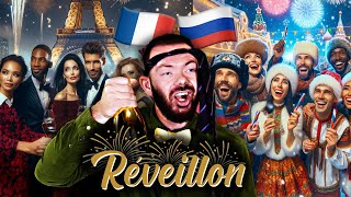 NOUVEL AN  RÉVEILLON France VS Russie [upl. by Elianore19]