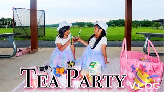 Playing Tea Party 🎉 Vlog [upl. by Nedrob]