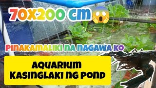 pinaka malaking aquarium na ginawa ko [upl. by Eelyme247]