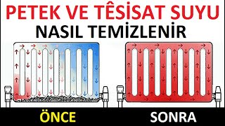 Kalorifer petek suyu nasıl değiştirilir Kombi tesisatı nasıl temizlenir Petek içi nasıl temizlenir [upl. by Slrahc]