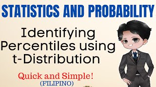 Identifying Percentiles using the tDistribution Table  tdistribution  Statistics and Probability [upl. by Nosimaj]