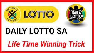 Daily Lotto SA Winning Trick  How to win Lottery [upl. by Oicram]