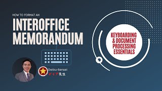 How to Format an Interoffice Memorandum [upl. by Ytsud]