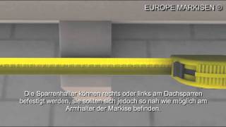 Montage und Einstellung der Markise EUROPE 2040  2060 [upl. by Elodia]