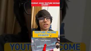 sourav joshi income 2024 shorts souravjoshivlogs income [upl. by Mercie]