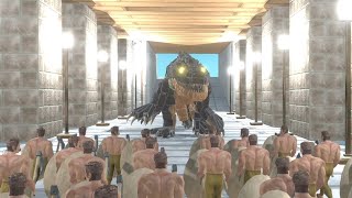 Purussaurus Rex in Dungeon vs Ancient Human Army Animal Revolt Battle Simulator [upl. by Attenyl988]