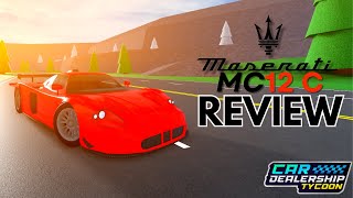 Maserati MC12 Corsa Review in Car Dealership Tycoon [upl. by Eerehs]