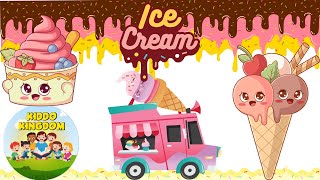 Ice Cream Song  Nursery Rhymes amp Songs For Kids kiddokingdom2 [upl. by Lucienne]