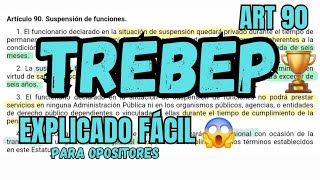 TREBEP  Suspensión Funcionarios  OPOSICIONES  ART 90 [upl. by Annairb]