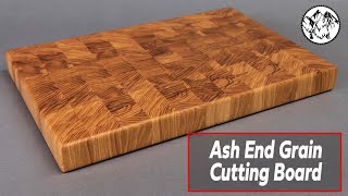 Woodworking Ash End Grain Cutting Board [upl. by Salhcin]