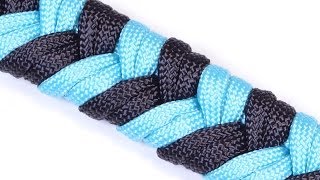 Make a quot4 Strand Fishtailquot Survival Paracord Bracelet  Bored Paracord [upl. by Weitman]