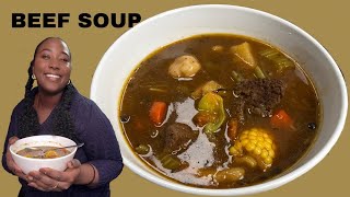 LETS MAKE BEEF SOUP  GRENADIAN FOOD  ARTBUTFOOD [upl. by Tirb233]