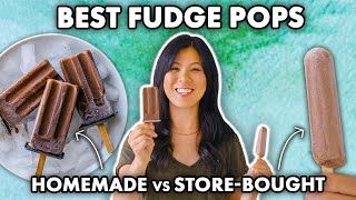 The FUDGEIEST Fudge Pops Homemade vs Storebought feat honeysuckle  Deluxe or Dupe [upl. by Atrebla430]