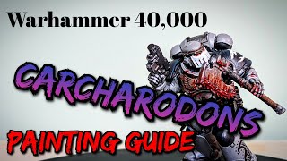 How to Paint Carcharodons Space Marine [upl. by Akehsat]