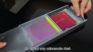 WSKEN iPhone 16 Pro 16 Pro Max Purple Gradient Anti Blue Light Screen Protector Installation Video [upl. by Saxen507]