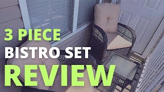 Aoxun 3 Piece Outdoor Swivel Rocker Review  3 Piece Patio Furniture Set  Outdoor Wicker Bistro Set [upl. by Ettennad564]