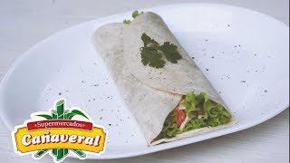 wrap de pollo con vegetales salteados [upl. by Aneema]