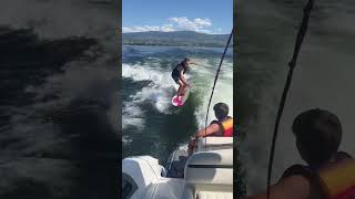 First Wakesurfing Tour on the new Cobalt R5 Surf Boat Tour [upl. by Klepac]