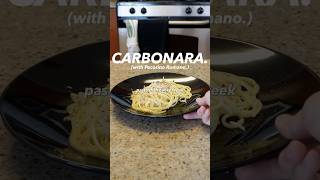 Carbonara with Pecorino Romano Pasta Day 9 pastaday [upl. by Mendes]