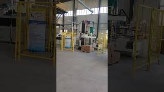 Automatic Palletizer Machine for Box Bag buckets Stacking Rice Cement Wood Pallets Robot Palletizer [upl. by Aicram]