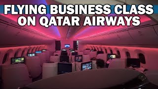 Qatar Airways Business Class Flight Review 2024 [upl. by Notlimah713]