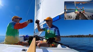 2024 Flying Scot Practice  Rudderless Sailing Mics on [upl. by Yemac616]