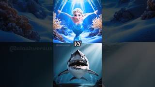 Frozen Ellsa and Moana vs Megalodon [upl. by Pincince]