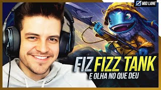 Fiz FIZZ quotTANKquot na MID LANE Será que DEU CERTO 😱🎣 [upl. by Aratnahs372]