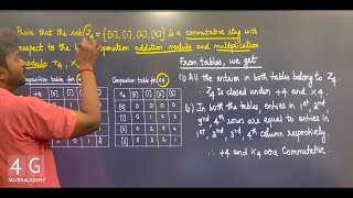 Commutative ring Set Z4  Discrete Mathematics in Tamil MA3354 Unit 4 [upl. by Nodnarb]