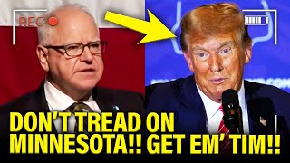 Gov Walz STRIKES BACK at Trump in first speech BACK [upl. by Itsa813]