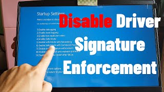 Disable Driver Signature Enforcement Windows 1011 DriverSignature DisableDriver [upl. by Drofniw]