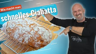 Wie macht man Ciabatta Rezept  einfach amp lecker zu Haus [upl. by Attenra]