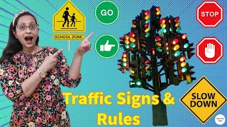 Traffic Lights  Traffic Signal  Road Safety Tips For Kids  Traffic Signs and Rules For Kids [upl. by Fadil]